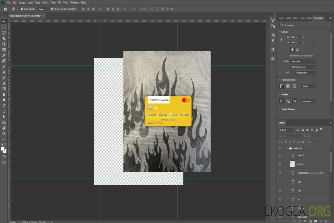 Photolook mastercard de la Banque égyptienne d'Alexandrie template Photolook mastercard de la Banque égyptienne d'Alexandrie template